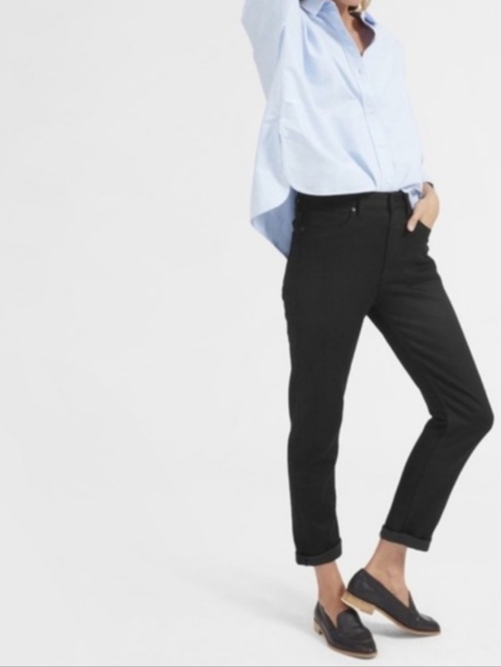 Everlane Boyfriend Jeans Black Size 24